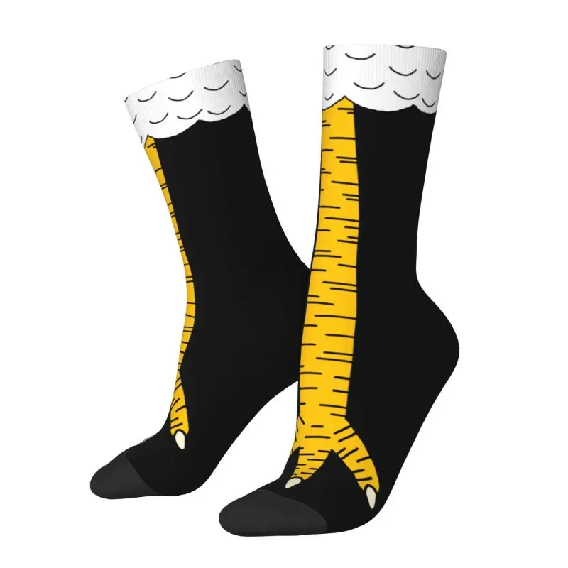 Funny Chicken Leg Socks - ถุงเท้ากันหนาวสำหรับผู้ชาย, ถุงเท้าใส่สบายพิมพ์ลาย3D รูปอุ้งเท้าสัตว์ใส่ได้ทั้งชายและหญิง