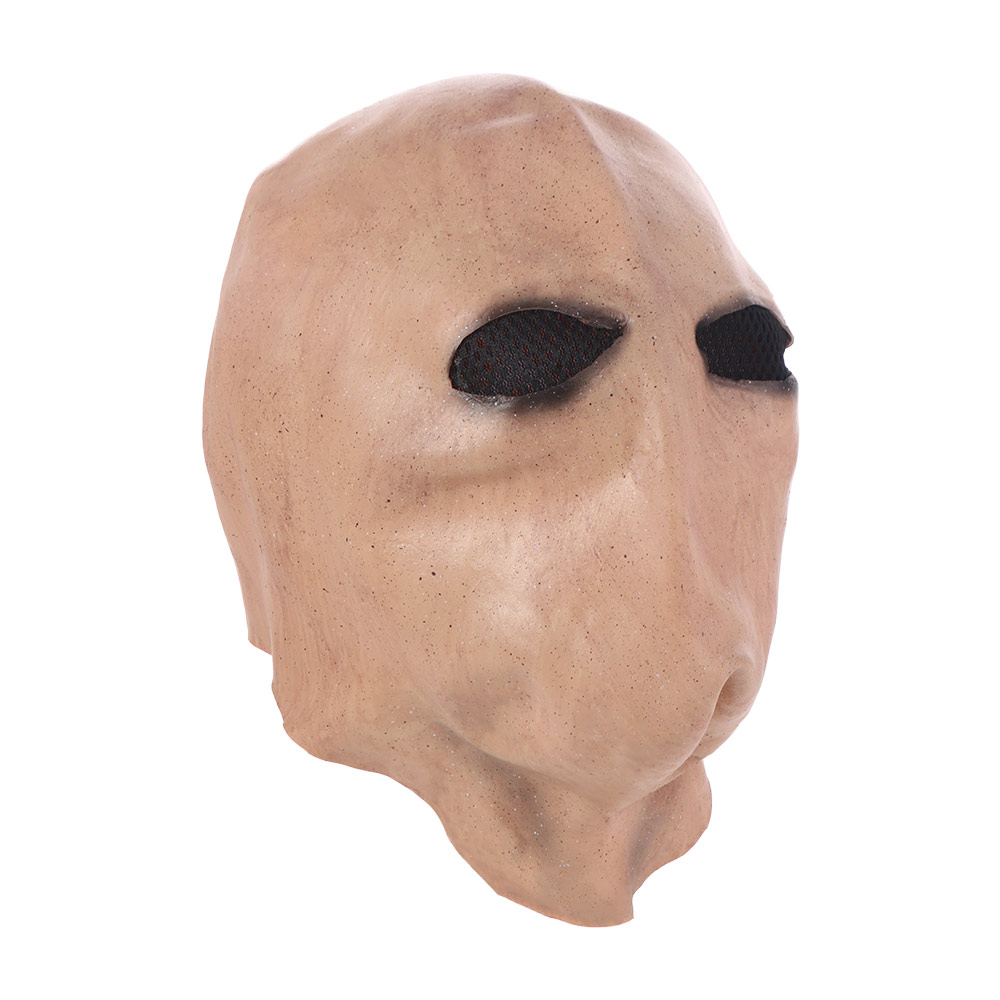 Latex Alien Mask Realistic - หน้ากากฮาโลวีนรูปมนุษย์ไร้หน้า สเลนเดอร์แมน สำหรับแต่งกาย ปลอดสารพิษ หมวกกันน็อคยางลาเท็กซ์รูปหัวกะโหลกมนุษย์ต่างดาว 3D
