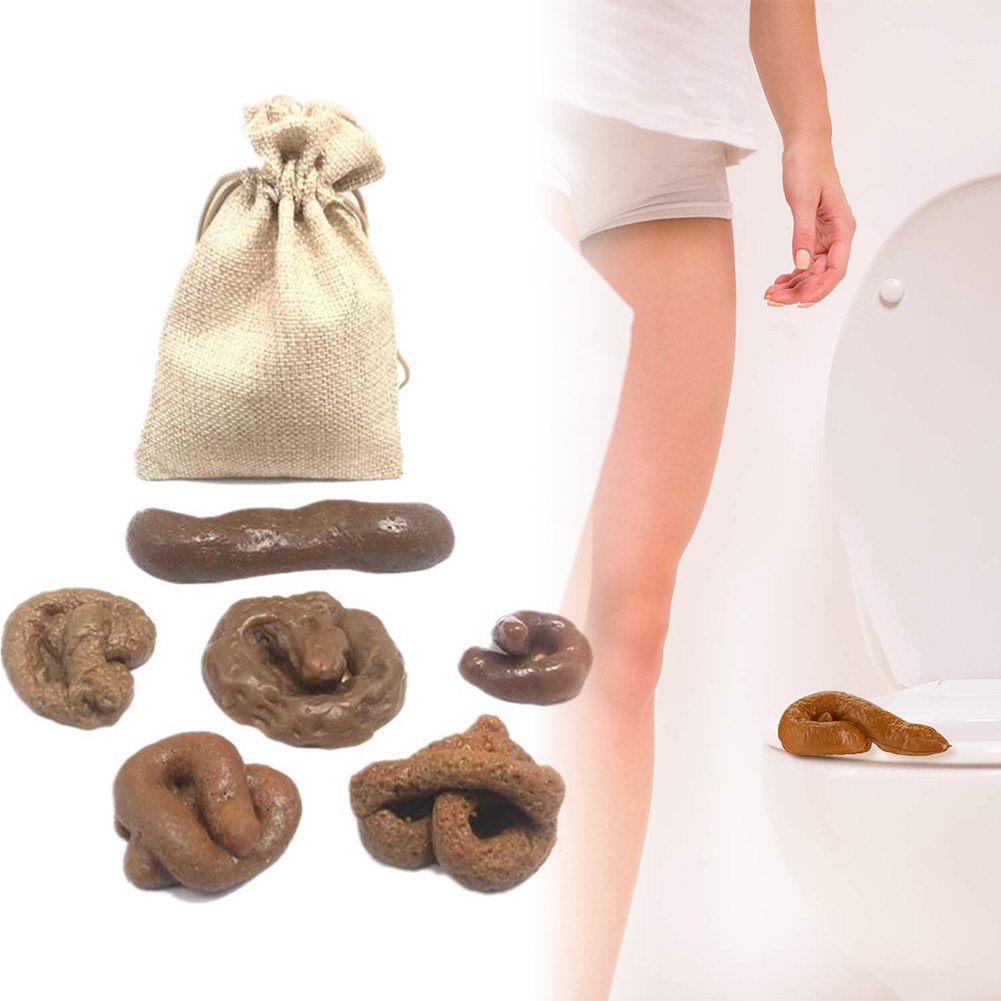 Fake Poop Gag Gift - 6 ชิ้น/เซ็ต Poop Prank ของเล่นรูปร่างที่แตกต่างกันจําลอง Poop