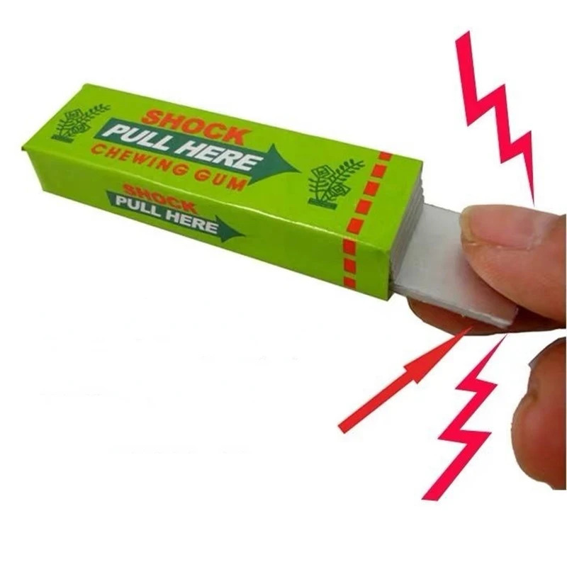 Shock Pen Prank Toy - หมากฝรั่งช็อตไฟฟ้า ของเล่นช็อตไฟฟ้าแบบดึงหัว ของขวัญแกล้ง ของเล่นตลก แกล้งคน ขำขัน
