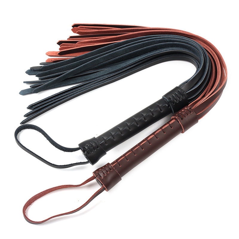 Party Supplies - แส้หนังสำหรับกิจกรรมทางเพศแบบ BDSM สำหรับตีก้น เกมเซ็กส์สำหรับผู้ใหญ่ แส้สำหรับเล่นกันกลางแจ้ง แส้สำหรับฝึกฝน