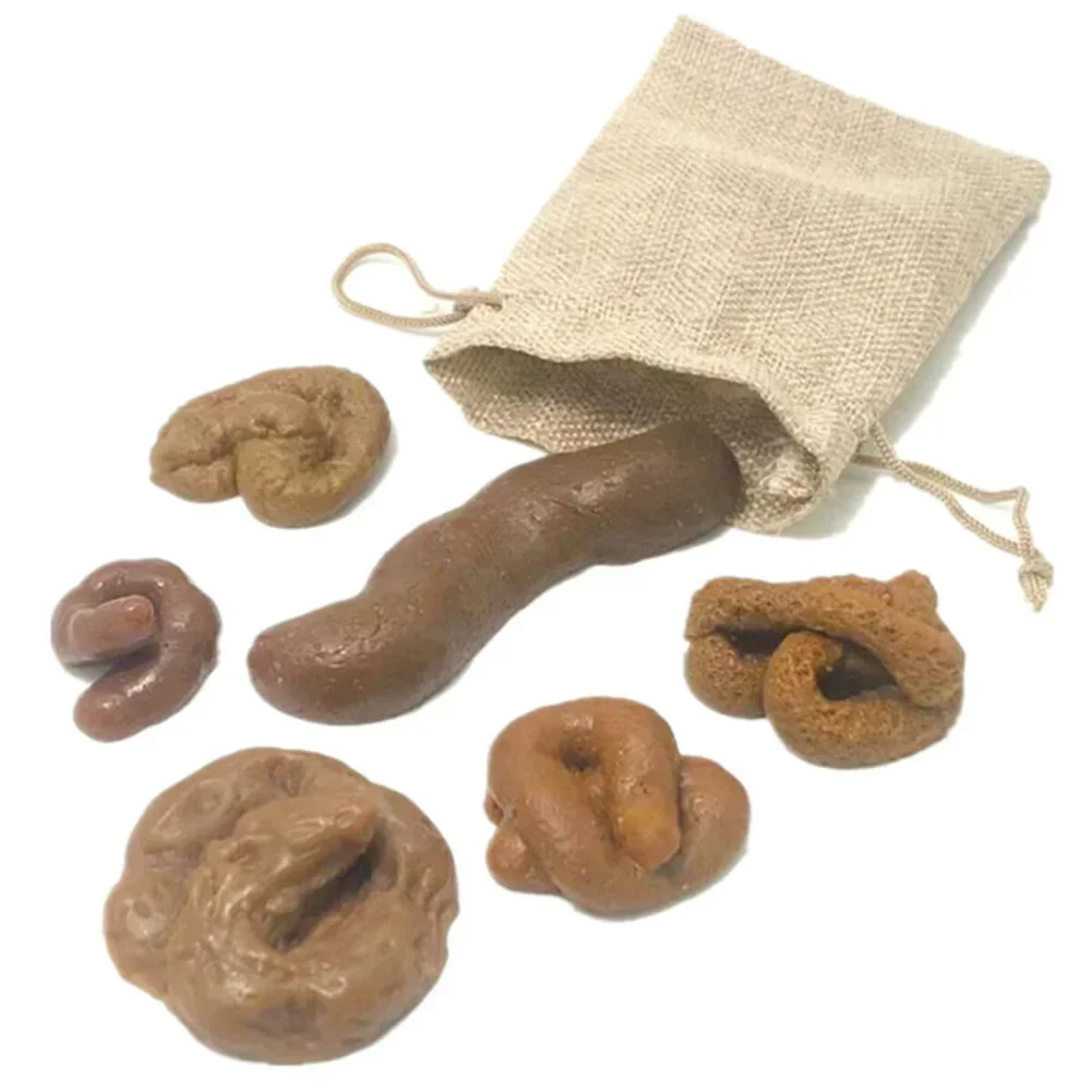 Fake Poop Gag Gift - 6 ชิ้นปลอมสุนัข Poop Pranks Gag Joke