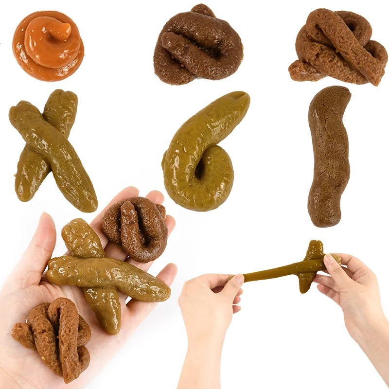 Fake Poop Gag Gift - ของเล่นปลอมรูปอุจจาระ ทำจากพลาสติกนิ่ม ปลอดภัย ตลก เหมาะสำหรับเล่นแกล้งคน ของขวัญงานปาร์ตี้
