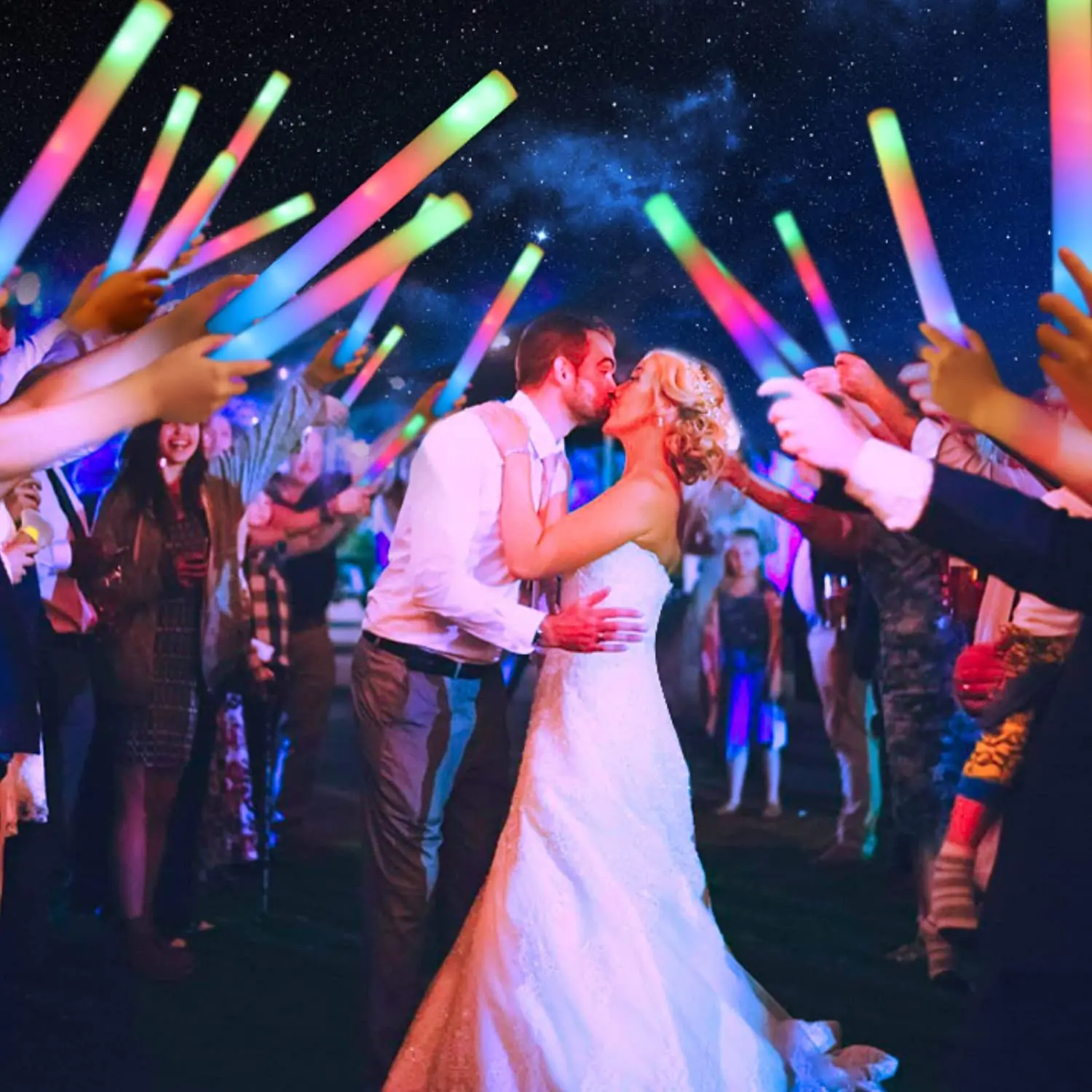 Flashing Led Foam Sticks Party - แท่งไฟ LED แท่งโฟมเรืองแสง แท่งไฟกระพริบแบบกำหนดเอง แท่งไฟเรืองแสงในที่มืด สำหรับงานแต่งงานและงานปาร์ตี้