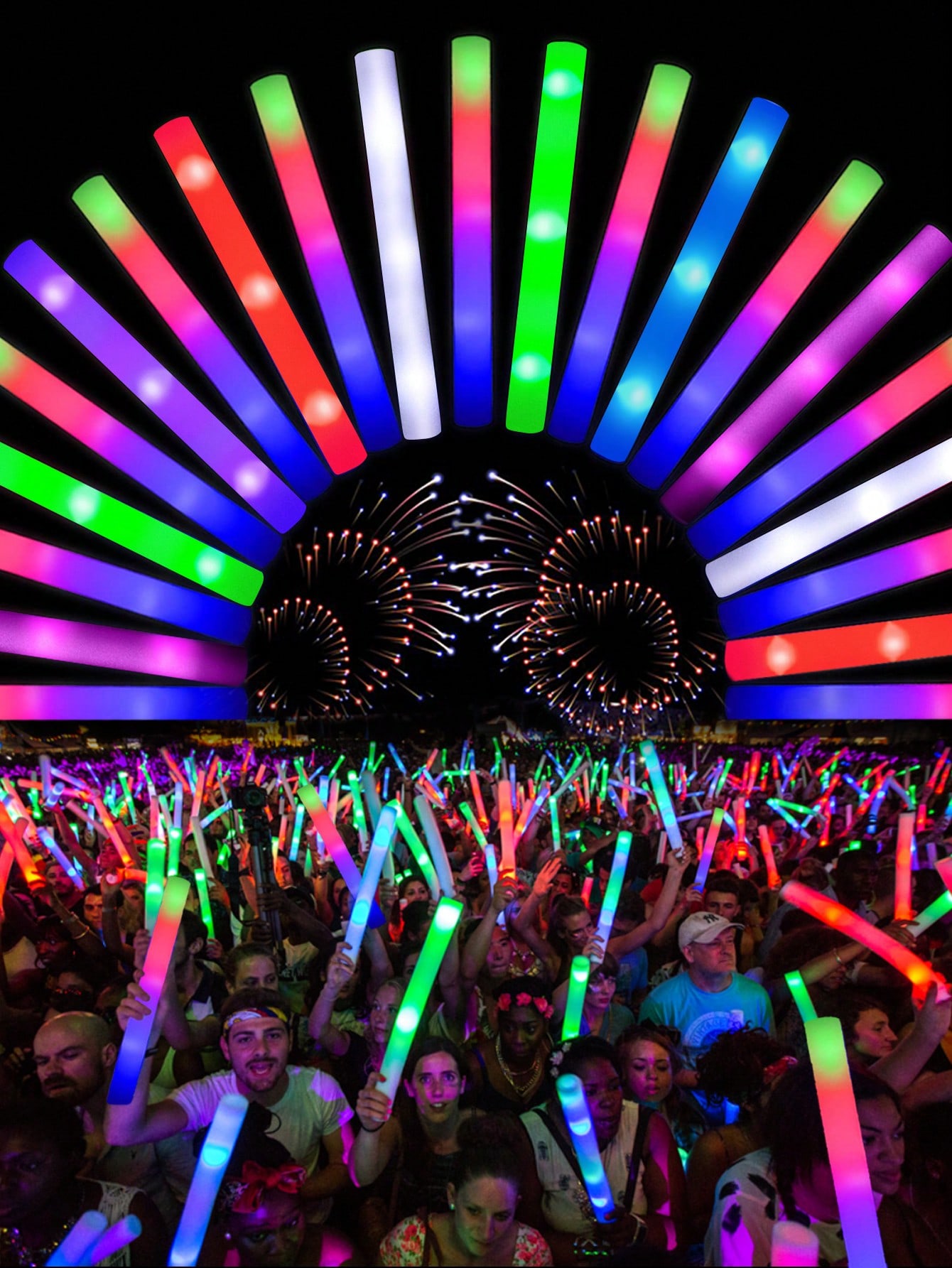 Flashing Led Foam Sticks Party - แท่งเรืองแสงโฟม LED 20/30ชิ้นแท่งเชียร์แท่งไม้กายสิทธิ์สำหรับงานแต่งงาน3โหมดอุปกรณ์สำหรับปาร์ตี้ที่มืด