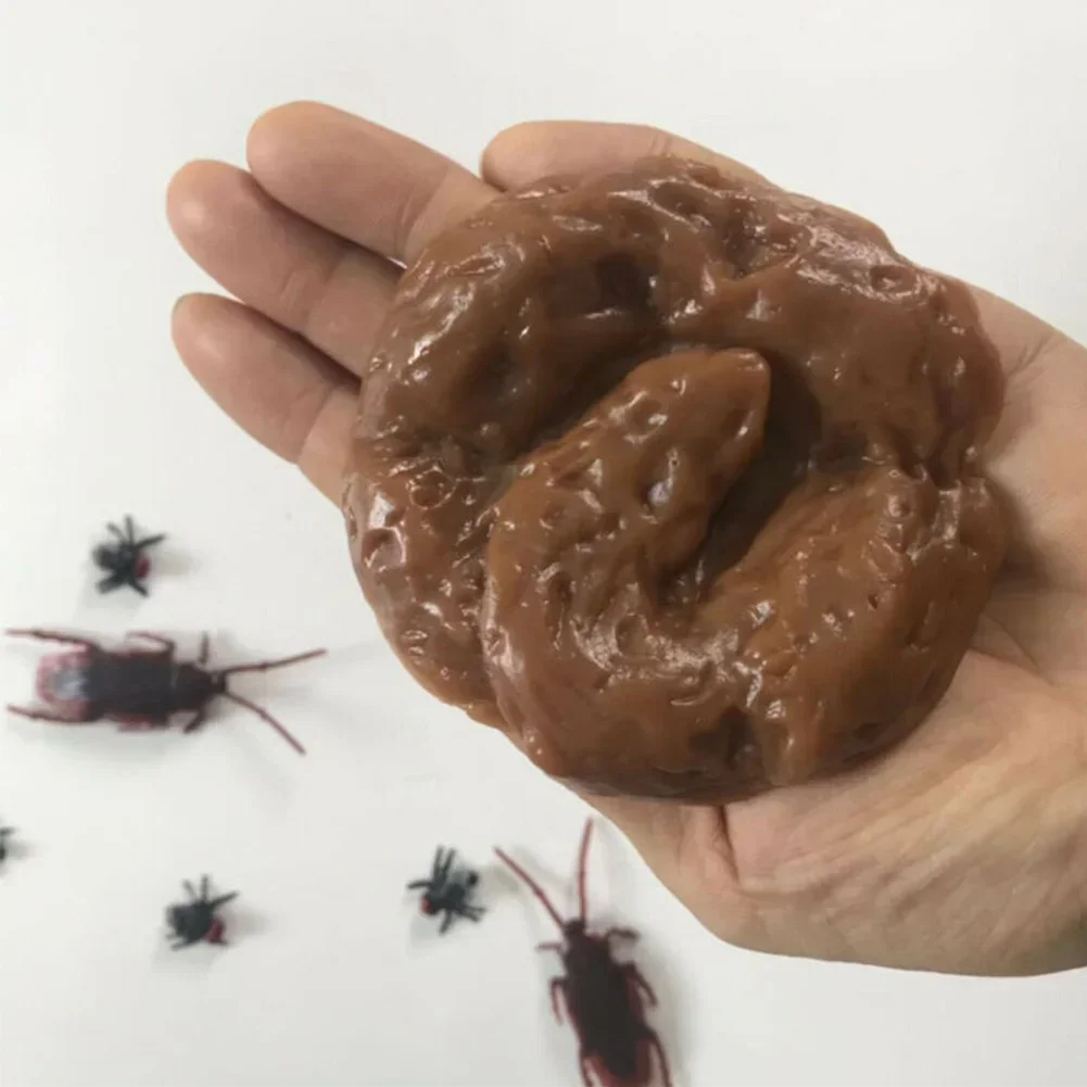 Fake Poop Gag Gift - สุนัขปลอม Poo ที่สมจริง Poop Soft TPR