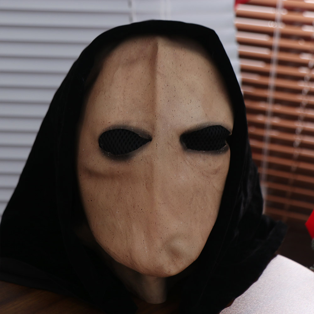 Latex Alien Mask Realistic - หน้ากากสลิมแมนสำหรับฮาโลวีน แบบไม่มีหน้า ชุดแต่งกาย ปลอดสารพิษ รูปทรงกะโหลกเอเลี่ยน ทำจากยางลาเท็กซ์