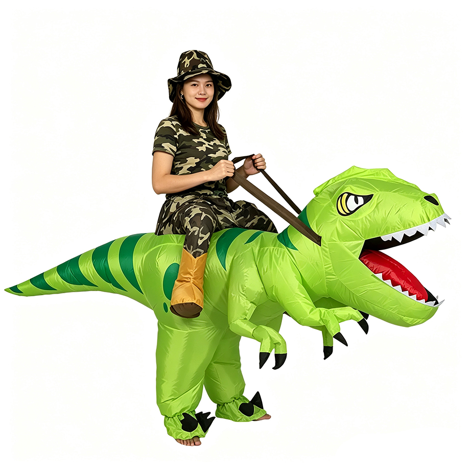 Inflatable Dinosaur Costume Adult - ชุดไดโนเสาร์ทีเร็กซ์เป่าลมสำหรับผู้ใหญ่ ชุดแฟนซีสำหรับฮาโลวีน คอสเพลย์ งานปาร์ตี้ เทศกาล ขบวนพาเหรด
