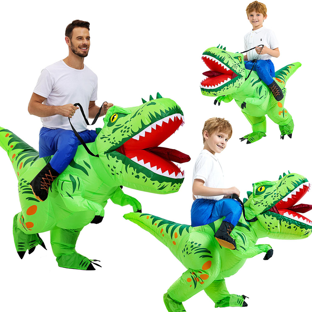 ชุดไดโนเสาร์เป่าลมสำหรับเด็ก/ผ - Inflatable Dinosaur Costume Adult บทวิจารณ์และราคา