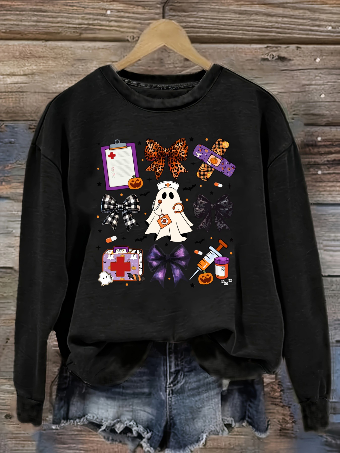 เสื้อยืดแขนยาวคอกลมลำลองสำหรับ - Costumes บทวิจารณ์และราคา