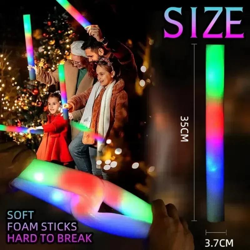 แท่งไฟโฟมเรืองแสง 30 ชิ้น พร้อ - Flashing Led Foam Sticks Party บทวิจารณ์และราคา