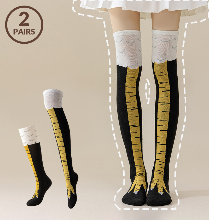 ถุงเท้าผู้ชายลายไก่ 3 มิติ ตลก - Funny Chicken Leg Socks บทวิจารณ์และราคา