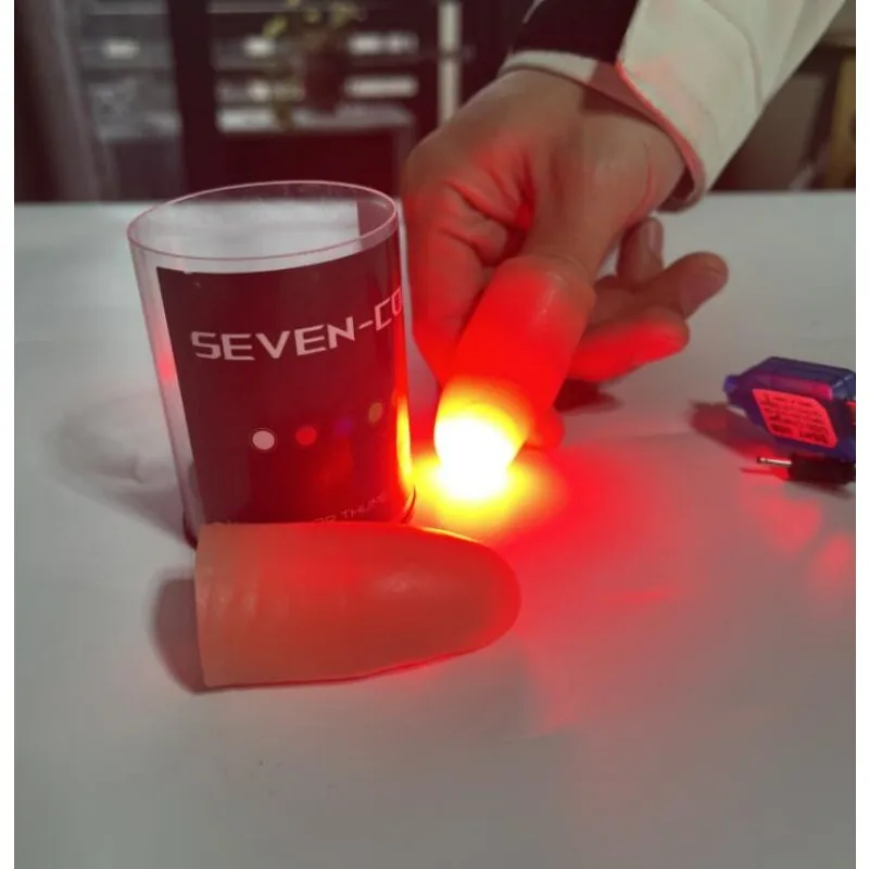 ไฟ LED เจ็ดสี ที่ชี้นิ้วมือ ขอ - Thumb Tip Magic Trick Set บทวิจารณ์และราคา