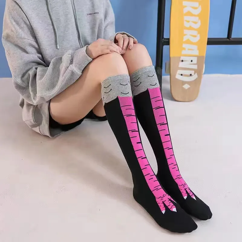 ถุงน่องลายเท้าไก่ตลก แบบยาวคลุ - Funny Chicken Leg Socks บทวิจารณ์และราคา