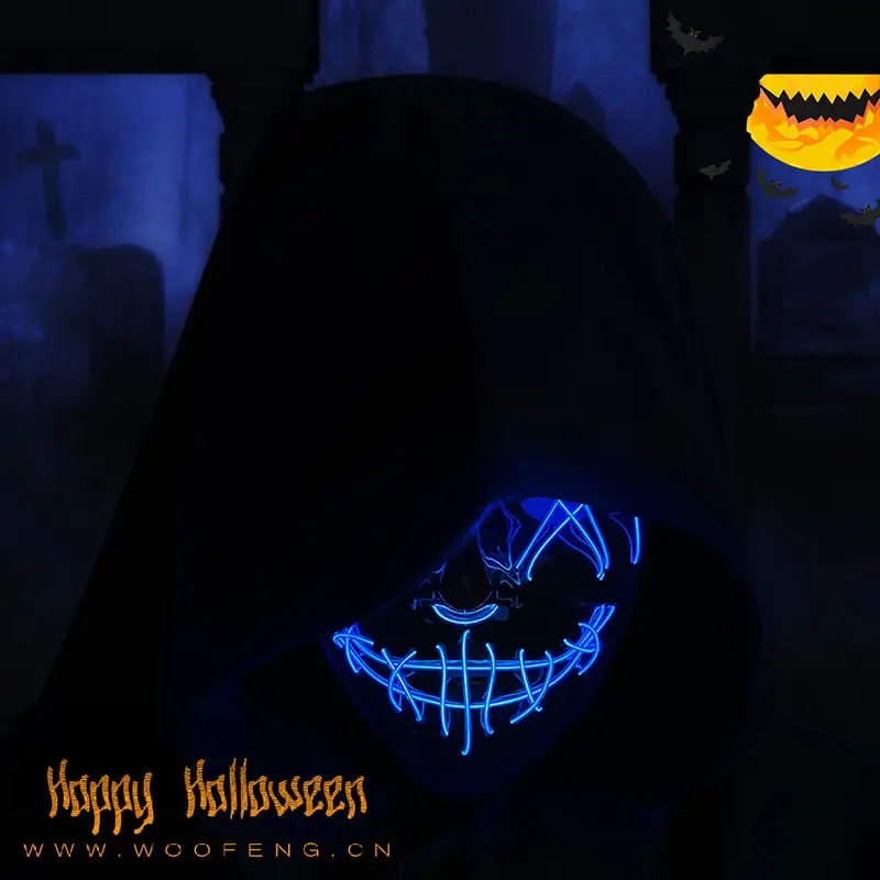หน้ากากปาร์ตี้สยองขวัญไฟนีออนเ - Led Purge Mask Halloween บทวิจารณ์และราคา