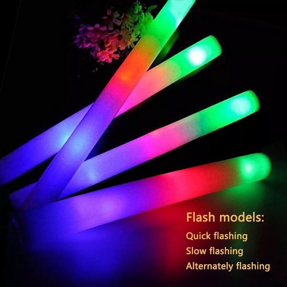 แท่งไฟเรืองแสงแบบแพ็ค 100 ชิ้น - Flashing Led Foam Sticks Party บทวิจารณ์และราคา
