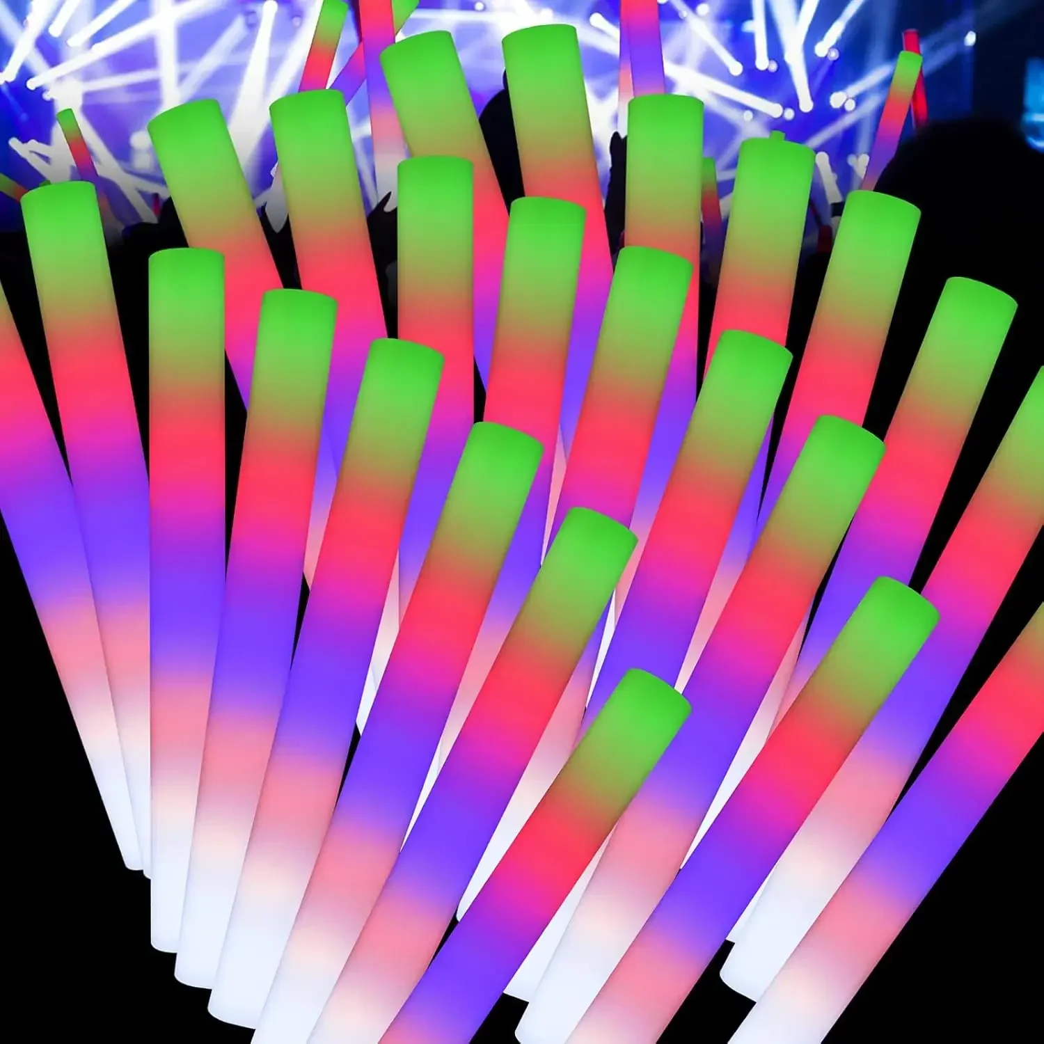 แท่งไฟ LED โฟม 3Z-50PCS สำหรับ - Flashing Led Foam Sticks Party บทวิจารณ์และราคา