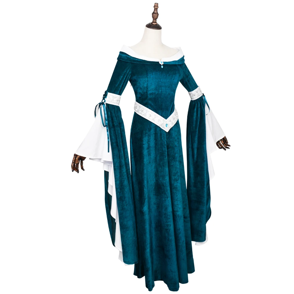ชุดเดรสสไตล์เอลฟ์ยุคกลางเรอเนซ - Medieval Renaissance Dress Women บทวิจารณ์และราคา