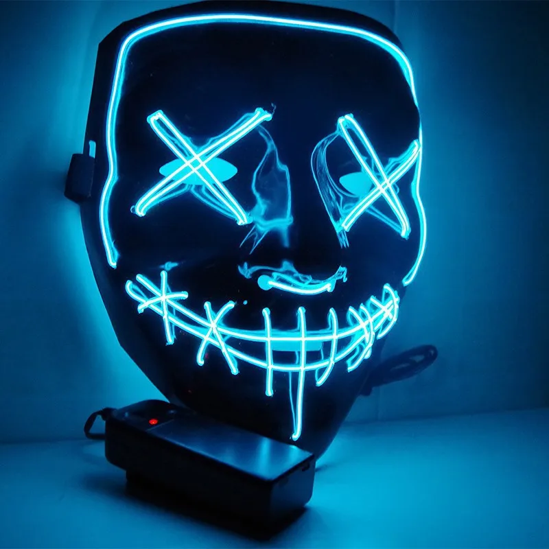 หน้ากากเรืองแสงน่ากลัวไร้สายหน - Led Purge Mask Halloween บทวิจารณ์และราคา