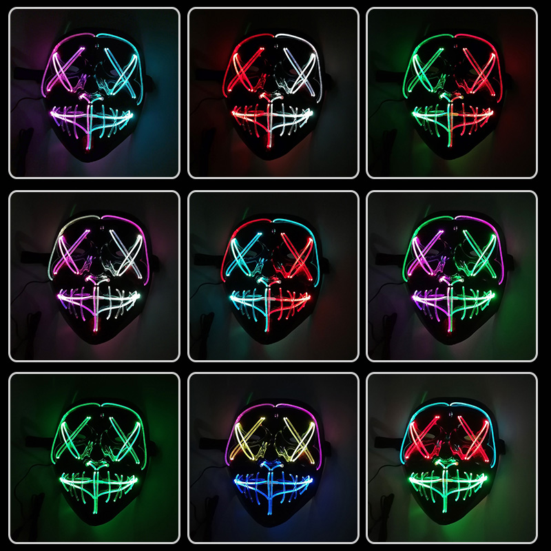 หน้ากาก LED ควบคุมด้วยท่าทาง ห - Led Purge Mask Halloween บทวิจารณ์และราคา