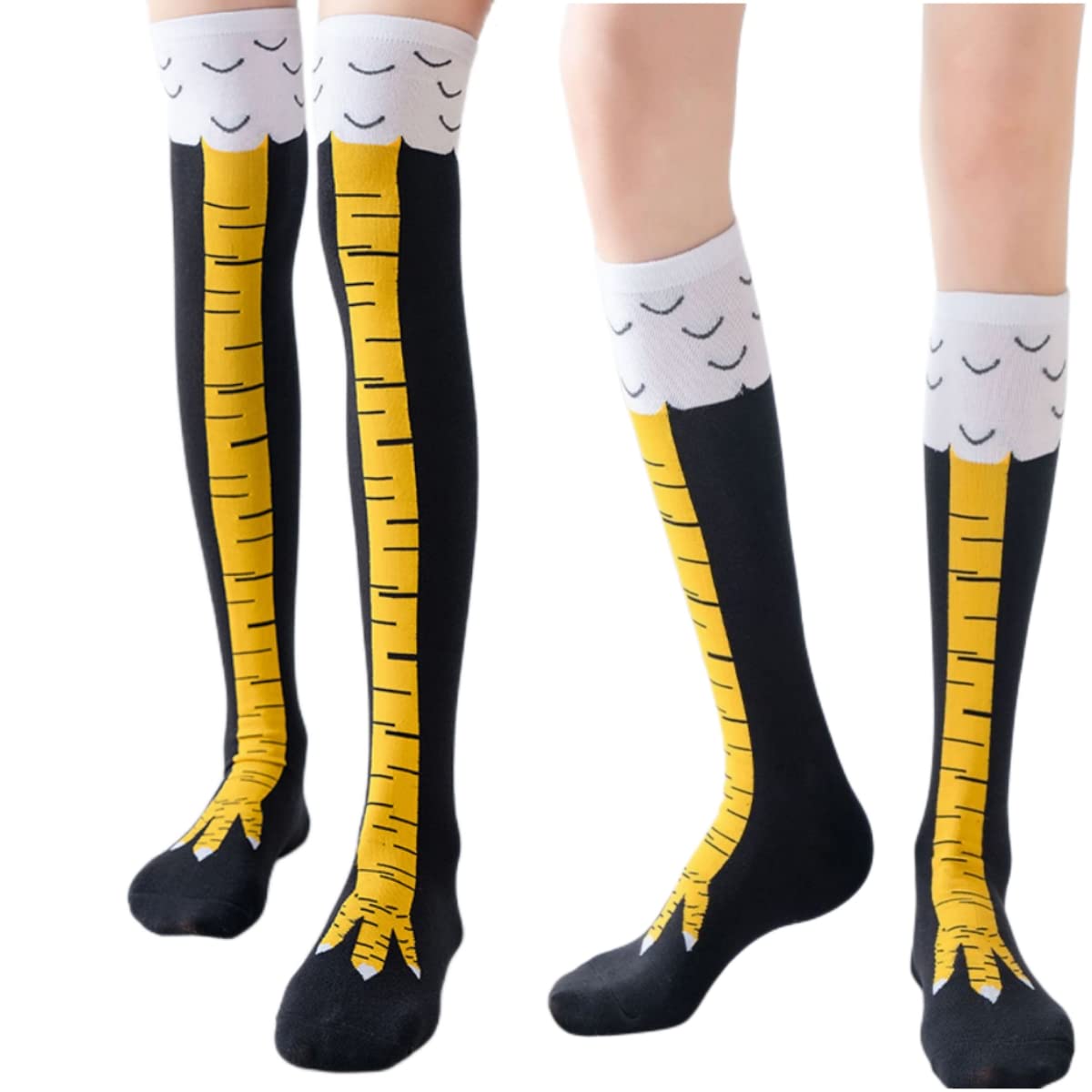 ถุงเท้าลายเท้าไก่ 1/2 คู่ สำหร - Funny Chicken Leg Socks บทวิจารณ์และราคา