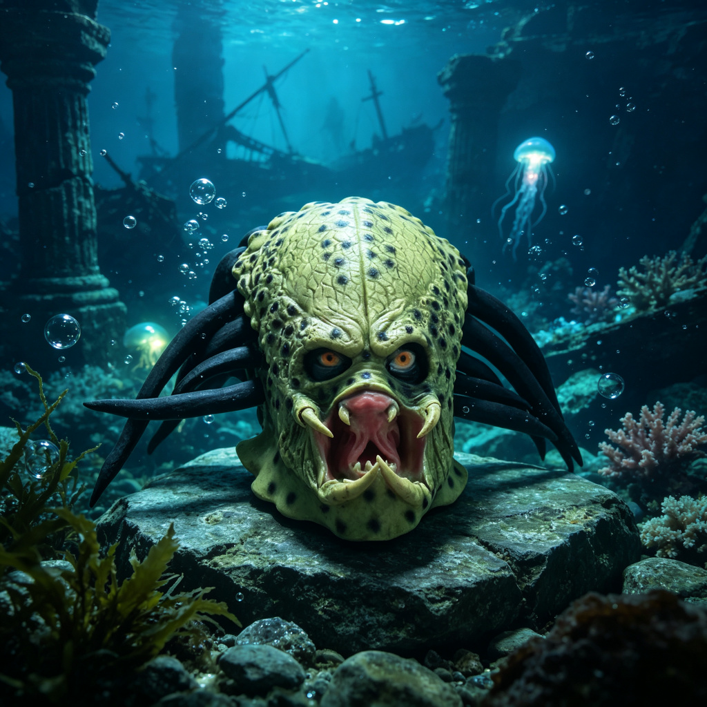 หน้ากาก Predator แบบเต็มหัว ดี - Latex Alien Mask Realistic บทวิจารณ์และราคา