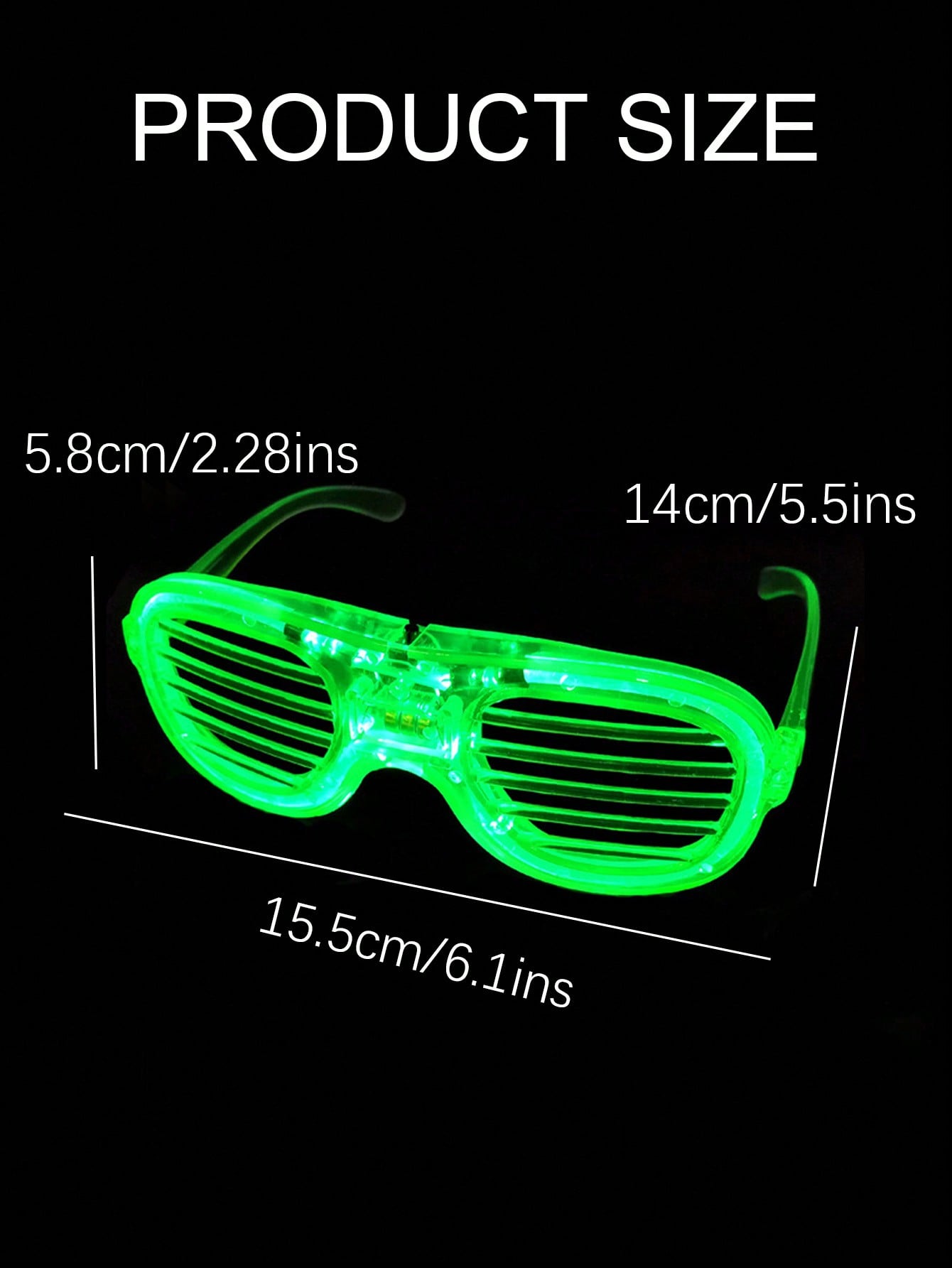 แว่นตาไฟ LED 5/10ชิ้นแว่นตาเรื - Glow In The Dark Party Glasses บทวิจารณ์และราคา