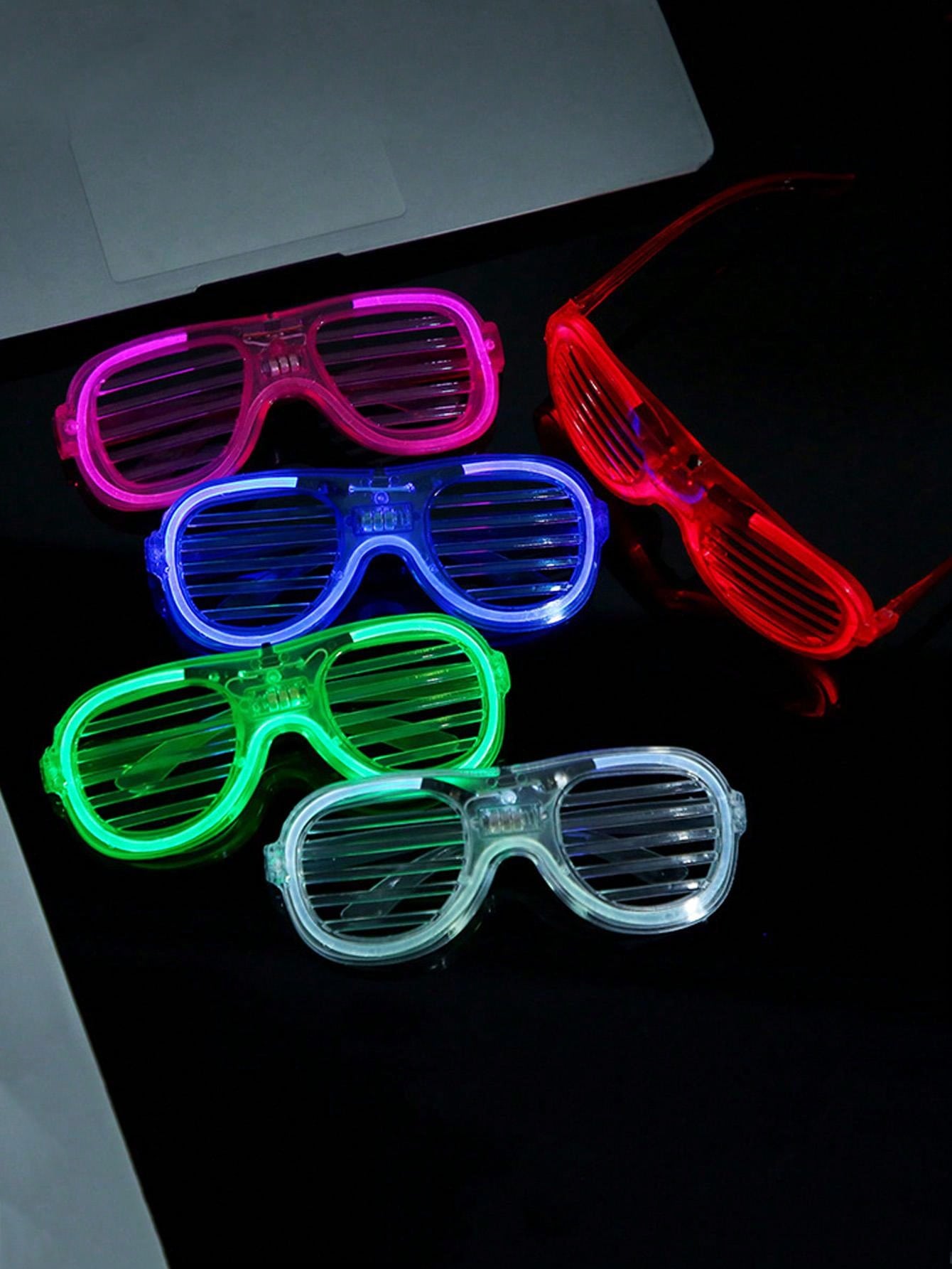 แว่นตาไฟ LED 5/10ชิ้นแว่นตาเรื - Glow In The Dark Party Glasses บทวิจารณ์และราคา