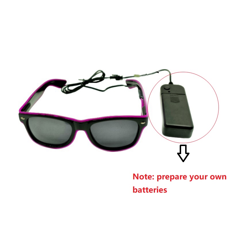 ใหม่แว่นตา LED ไฟ RAVE งานปาร์ - Glow In The Dark Party Glasses บทวิจารณ์และราคา