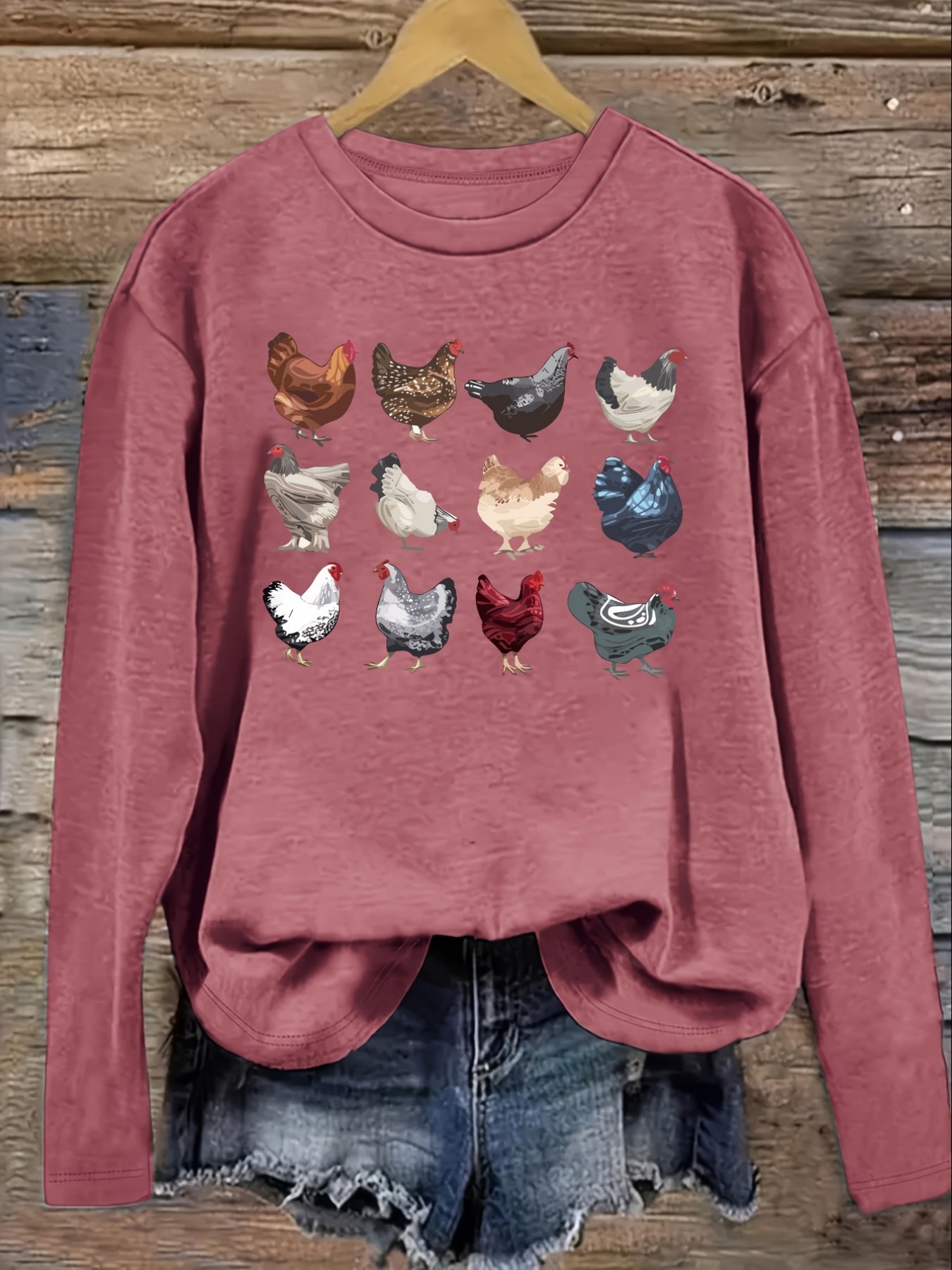 เสื้อยืดแขนยาวคอกลมลำลองสำหรับ - Costumes บทวิจารณ์และราคา