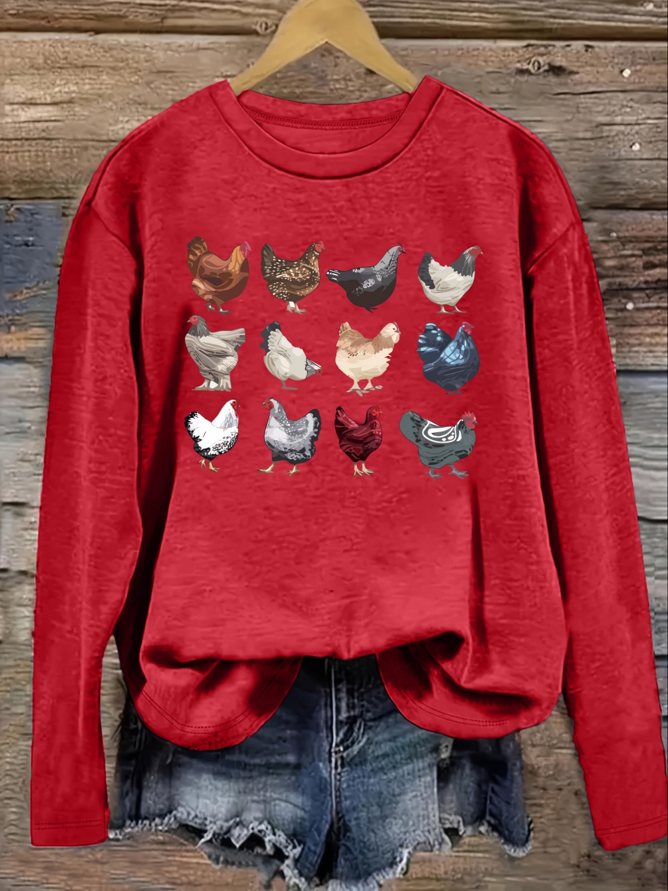 เสื้อยืดแขนยาวคอกลมลำลองสำหรับ - Costumes บทวิจารณ์และราคา