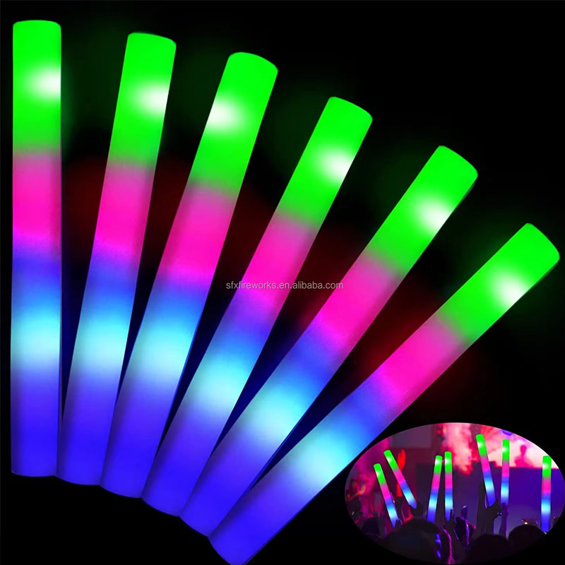 แท่งโฟมเรืองแสง 20 ชิ้น หลากสี - Flashing Led Foam Sticks Party บทวิจารณ์และราคา