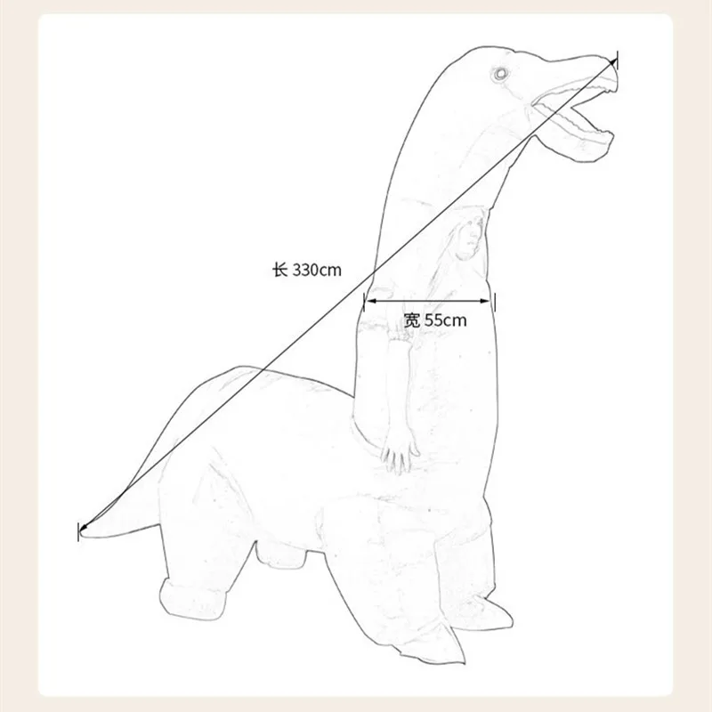 2024 ใหม่ชุดไดโนเสาร์ Inflatab - Inflatable Dinosaur Costume Adult บทวิจารณ์และราคา