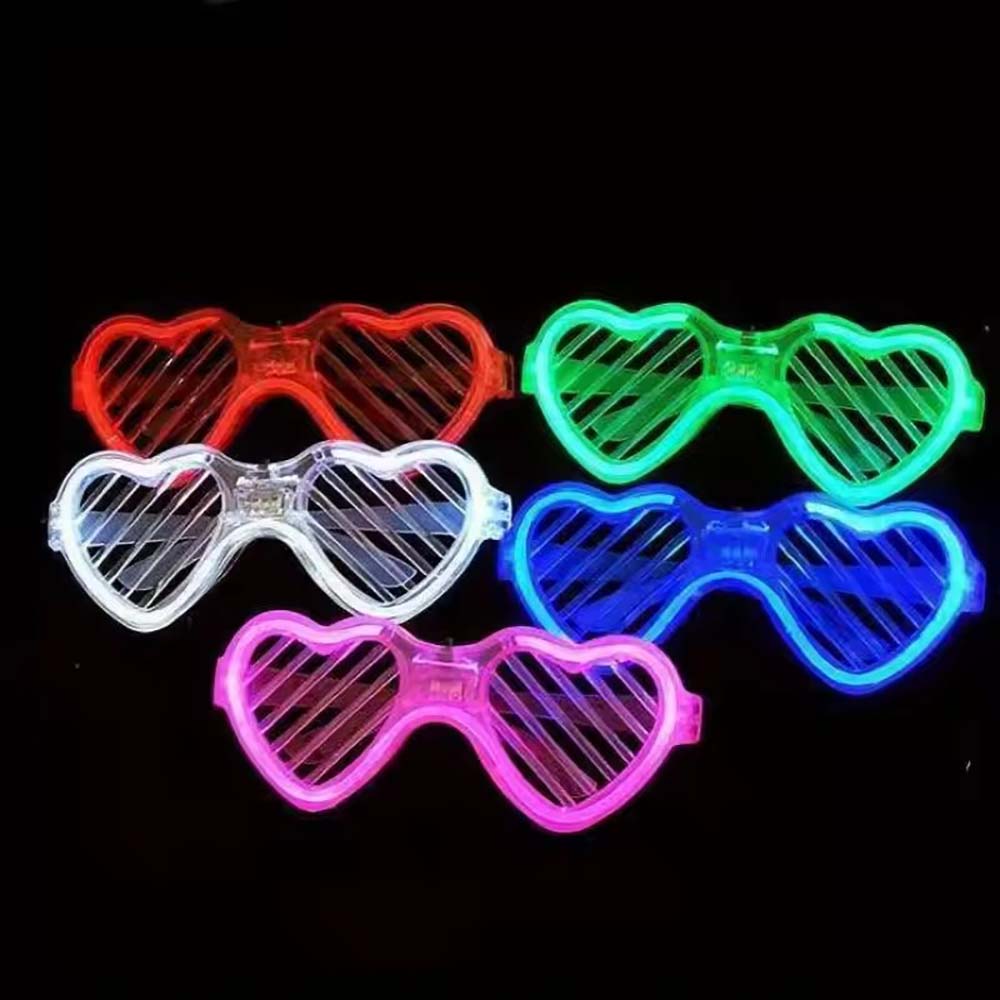 แว่นตาเรืองแสงในที่มืด รูปหัวใ - Glow In The Dark Party Glasses บทวิจารณ์และราคา