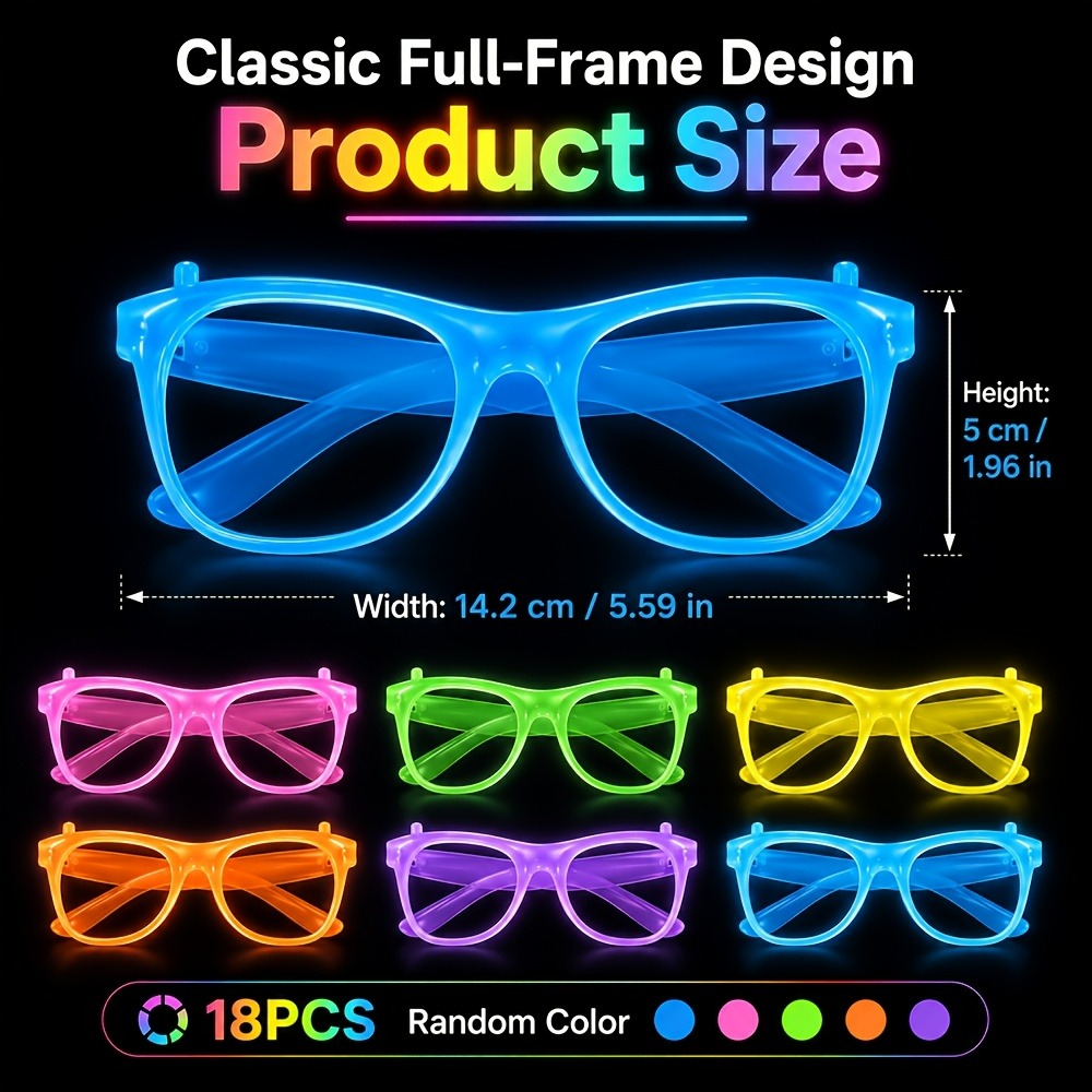 แว่นตาปาร์ตี้เรืองแสงในที่มืด  - Glow In The Dark Party Glasses บทวิจารณ์และราคา