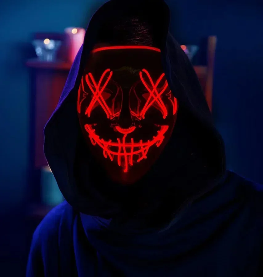 บาร์ไร้สายเทศกาลดนตรีนีออน Pur - Led Purge Mask Halloween บทวิจารณ์และราคา