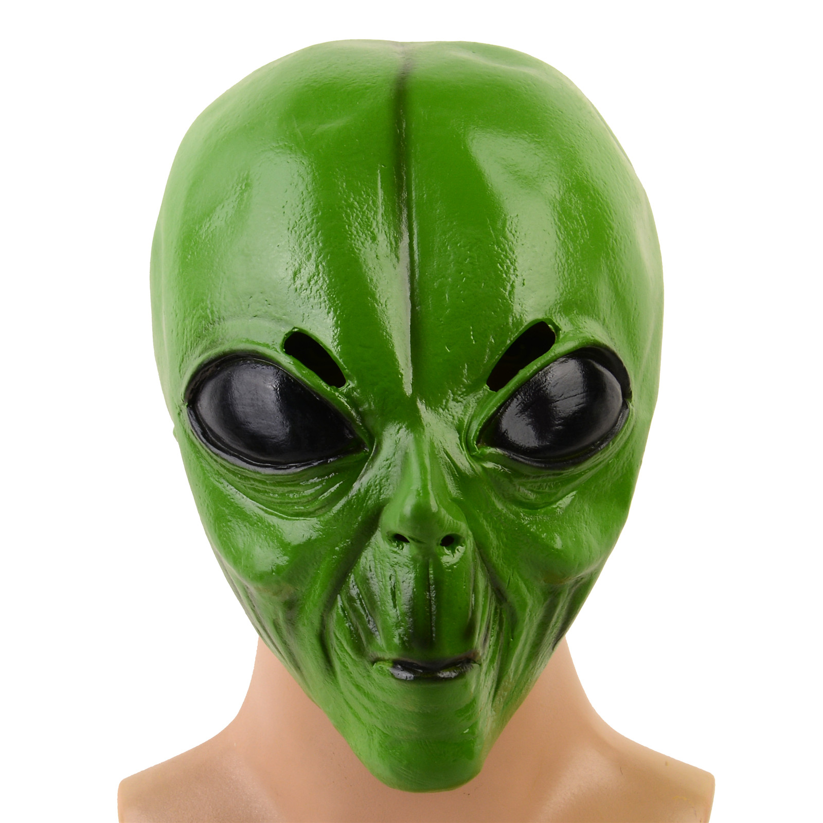 หน้ากากเอเลี่ยนสีเขียวทำจากยาง - Latex Alien Mask Realistic บทวิจารณ์และราคา