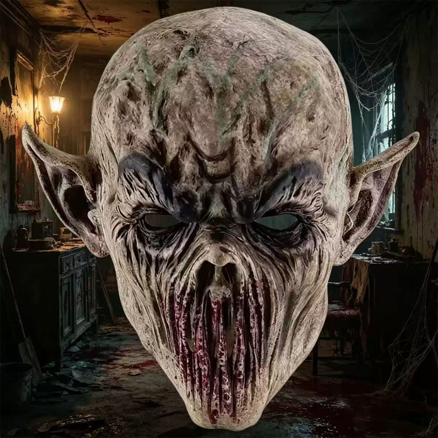 หน้ากากฮาโลวีนสัตว์ประหลาดสุดห - Latex Alien Mask Realistic บทวิจารณ์และราคา