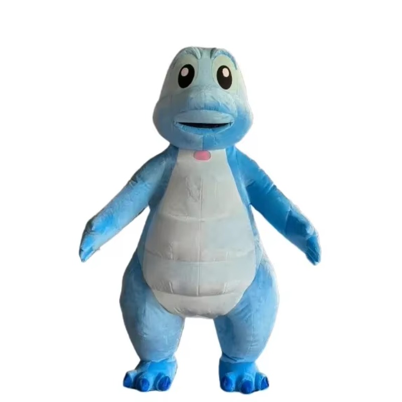 ชุดมาสคอตมังกรสีน้ำเงินเป่าลมข - Inflatable Dinosaur Costume Adult บทวิจารณ์และราคา