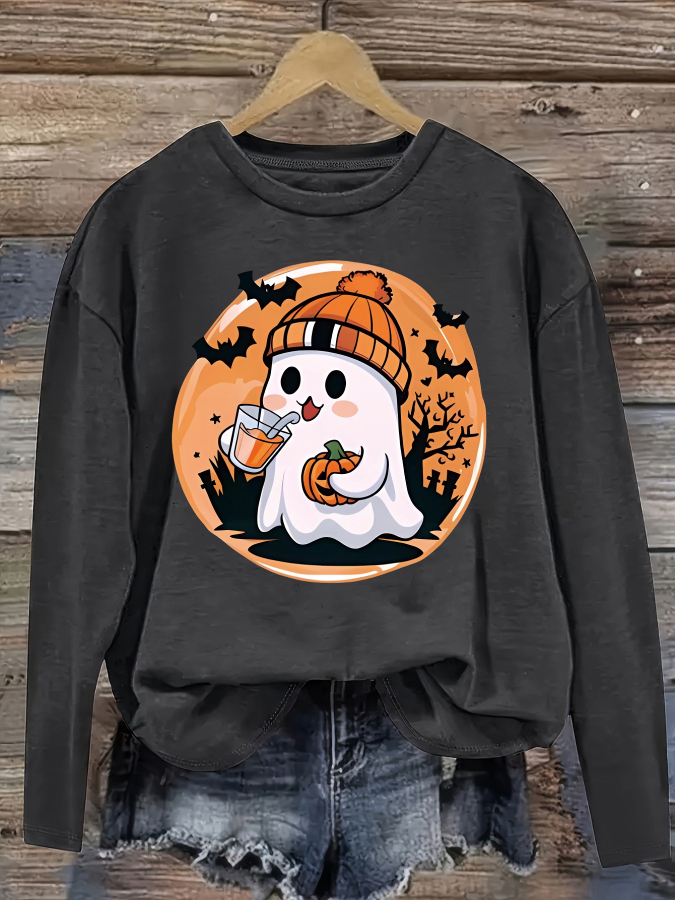 เสื้อยืดแขนยาวคอกลมลำลองสำหรับ - Costumes บทวิจารณ์และราคา