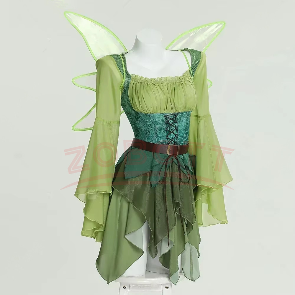 ชุดนางฟ้าสีเขียวยุคกลางสำหรับผ - Medieval Renaissance Dress Women บทวิจารณ์และราคา