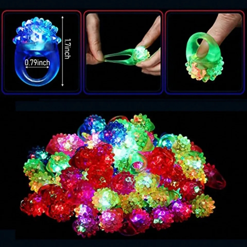 20/30/50pcs แหวนเรืองแสง LED L - Glow In The Dark Party Glasses บทวิจารณ์และราคา