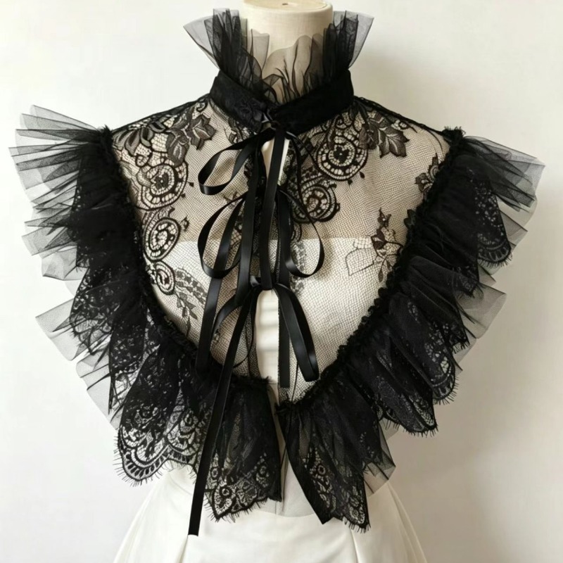 ผ้าคลุมคอแบบลูกไม้ทูลล์สไตล์กอ - Costumes บทวิจารณ์และราคา