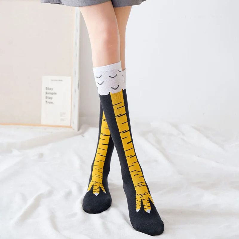 ถุงน่องลายเท้าไก่สุดฮา แบบยาวเ - Funny Chicken Leg Socks บทวิจารณ์และราคา
