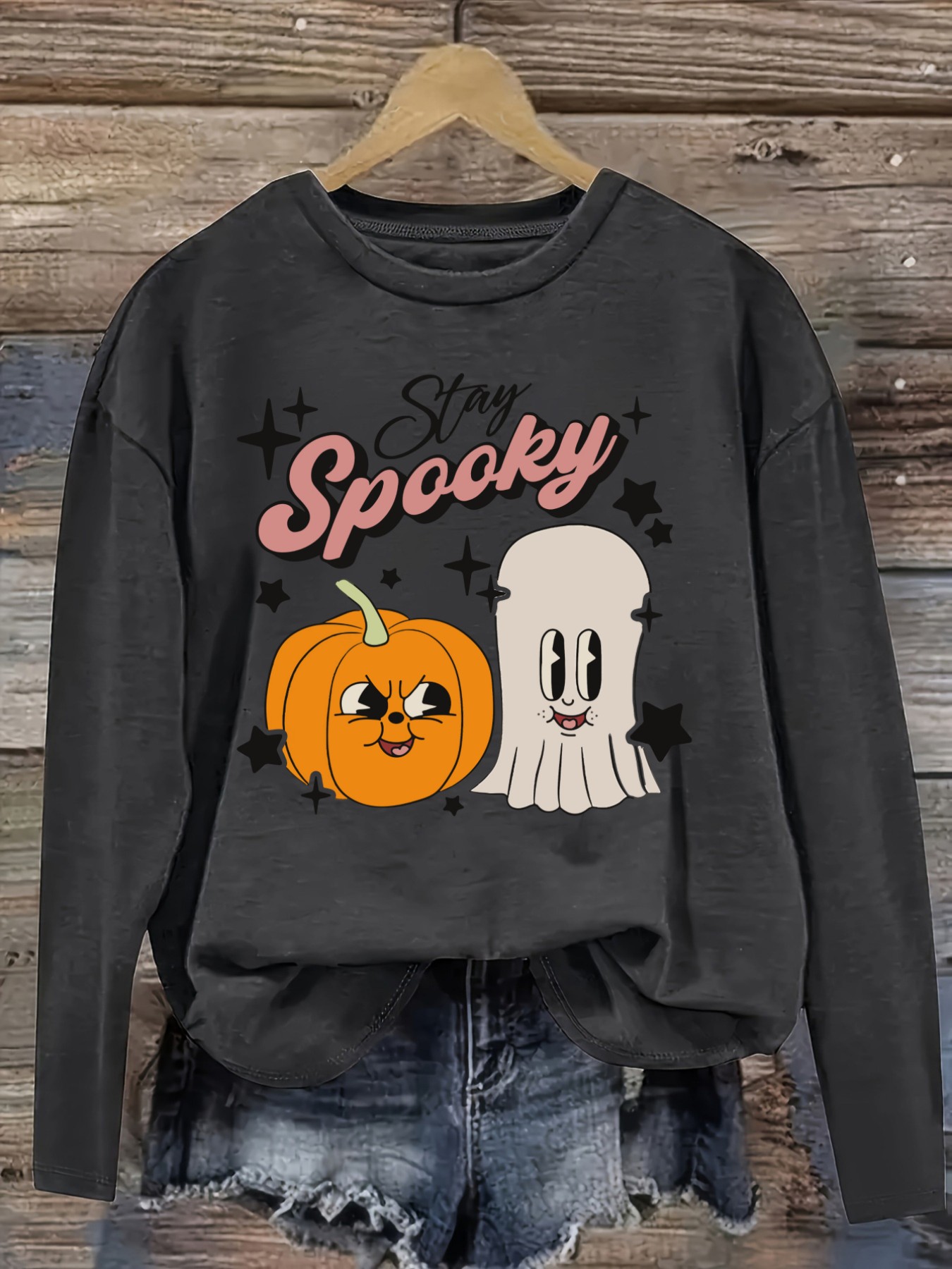 เสื้อยืดแขนยาวคอกลมลำลองสำหรับ - Costumes บทวิจารณ์และราคา