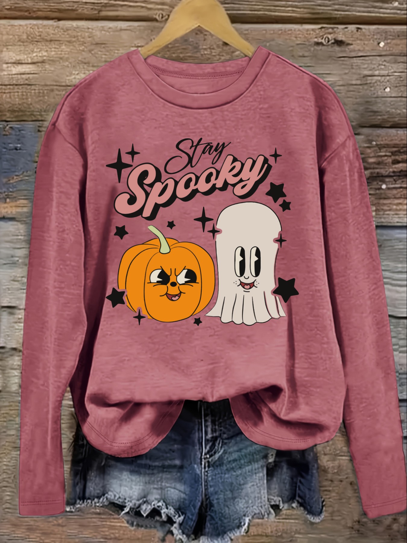 เสื้อยืดแขนยาวคอกลมลำลองสำหรับ - Costumes บทวิจารณ์และราคา