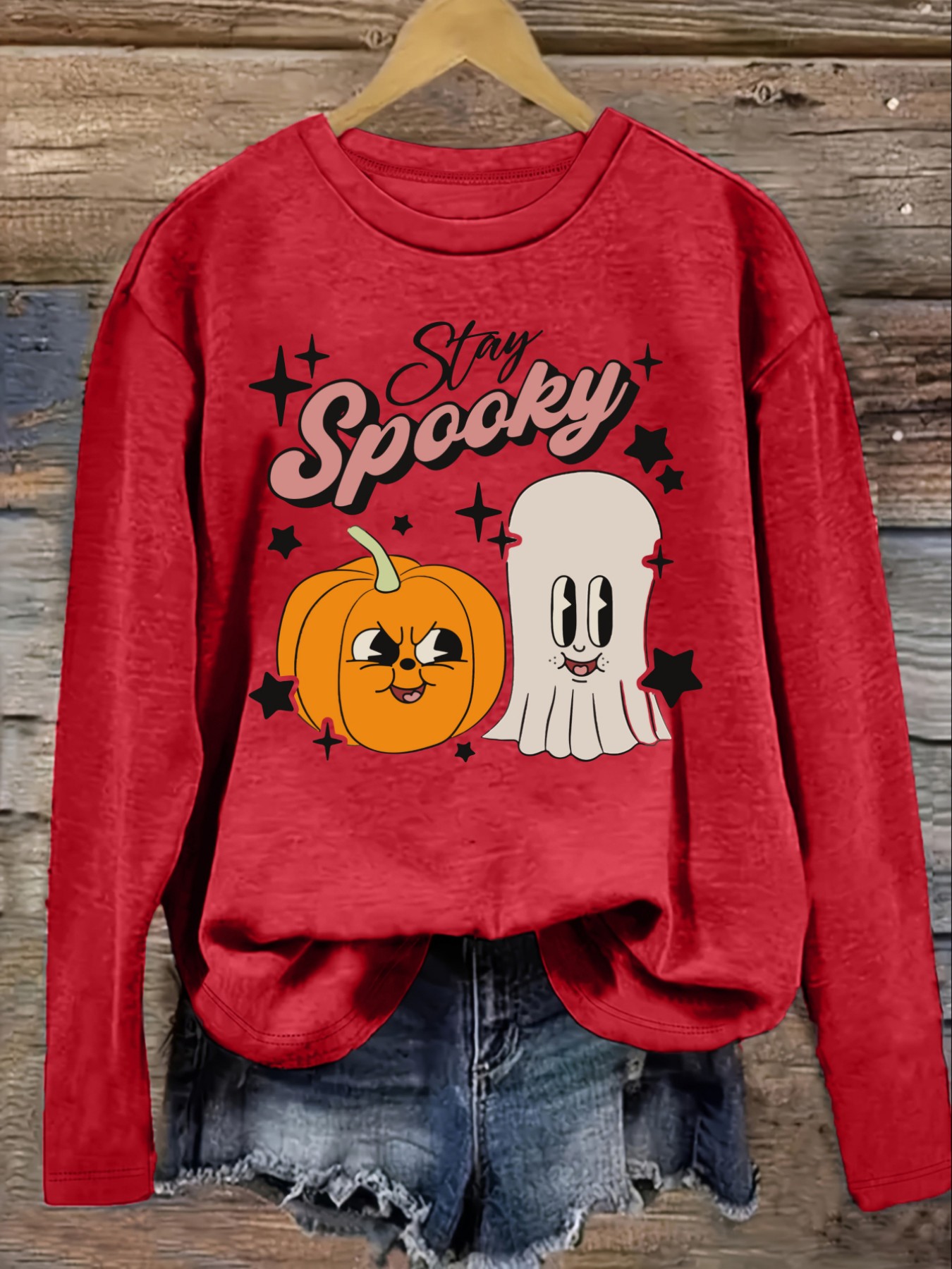 เสื้อยืดแขนยาวคอกลมลำลองสำหรับ - Costumes บทวิจารณ์และราคา