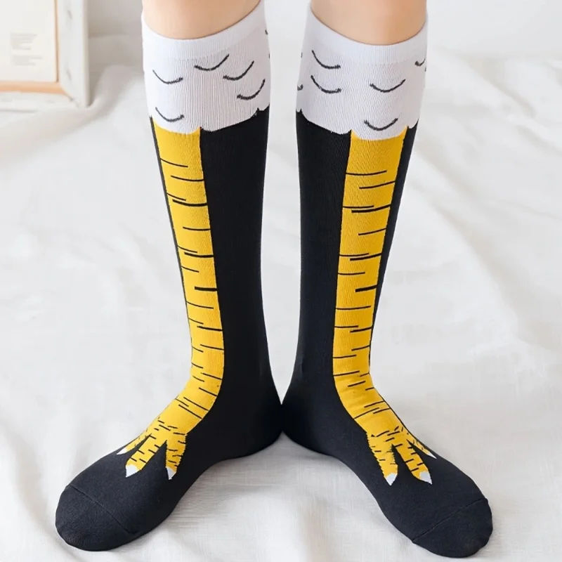ถุงเท้ายาวลายตีนไก่ 1/2 คู่ สำ - Funny Chicken Leg Socks บทวิจารณ์และราคา