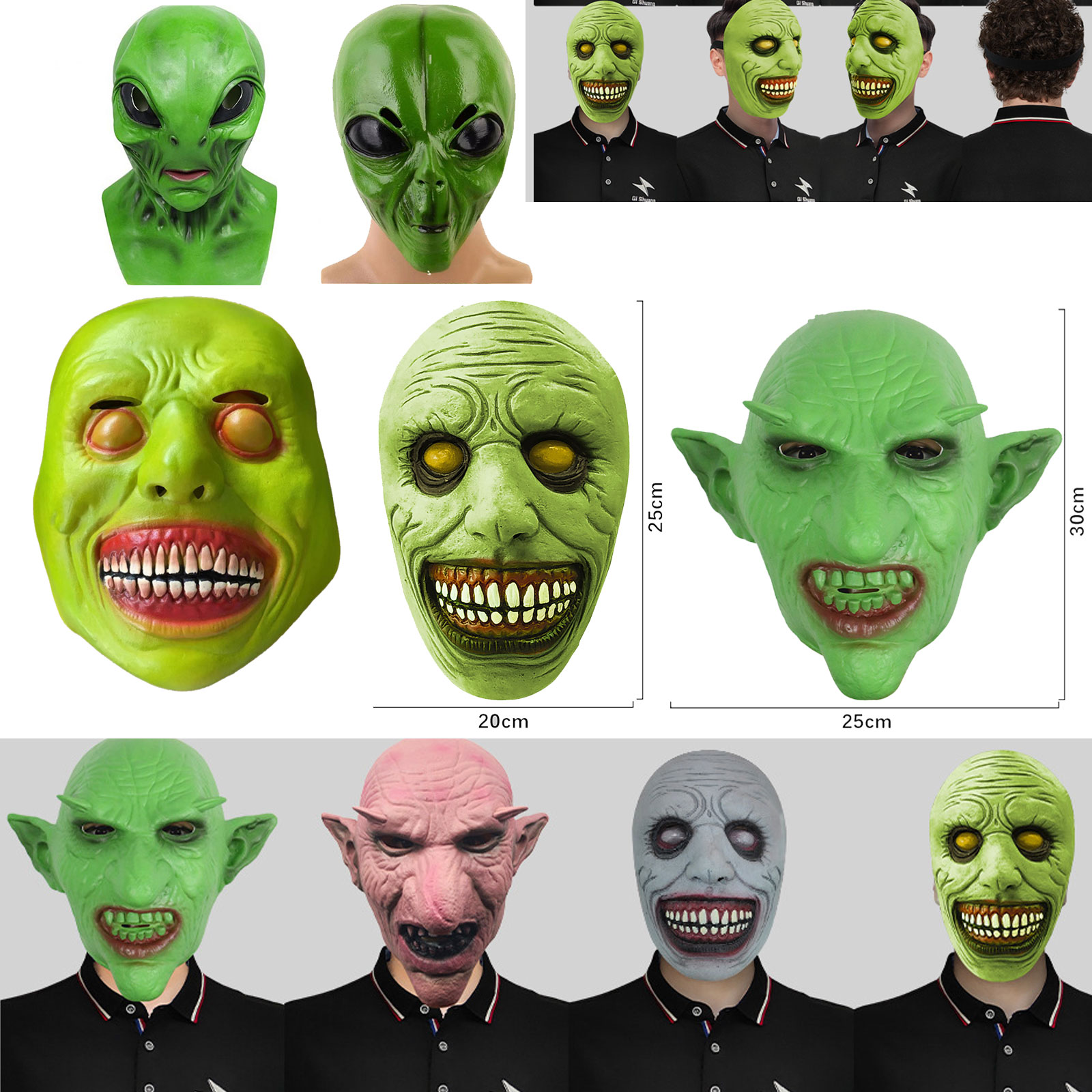 หน้ากากเอเลี่ยนฮาโลวีน หน้ากาก - Latex Alien Mask Realistic บทวิจารณ์และราคา