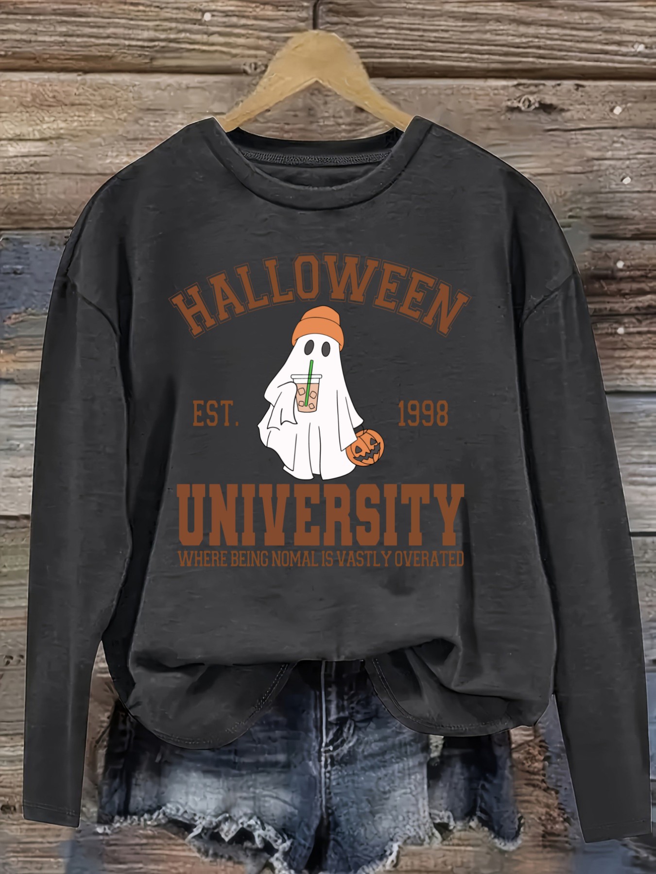 เสื้อยืดแขนยาวคอกลมลำลองสำหรับ - Costumes บทวิจารณ์และราคา